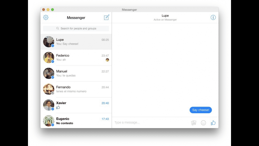 facebook messenger app for mac?